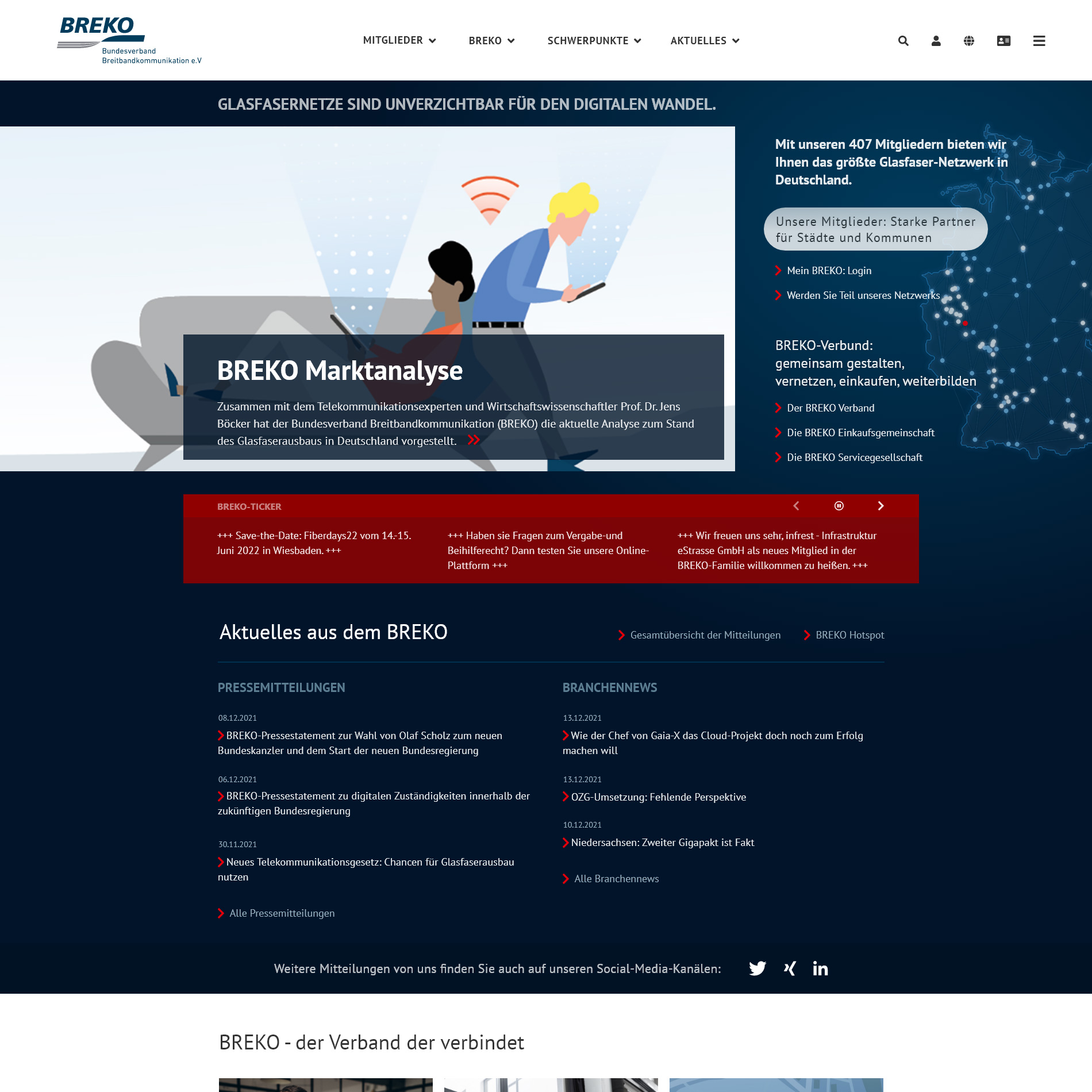 Startseite brekoverband.de (Entwurf 2022)